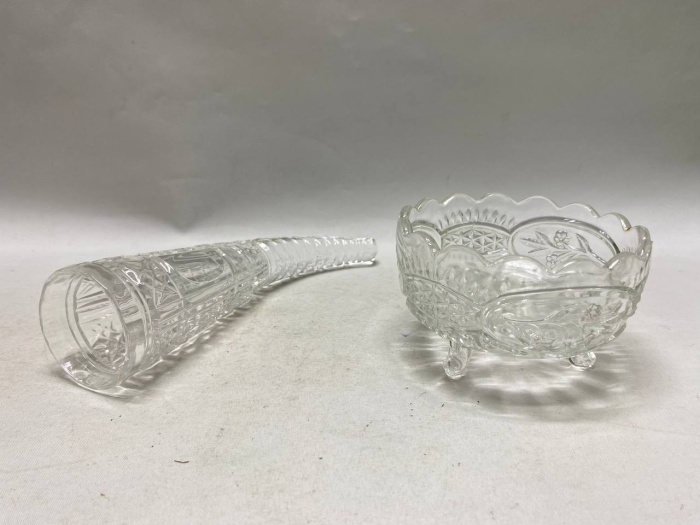 Конфетница и хрустальный рог СССР