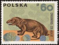 (1966-007) Марка Польша "Циногнат"   Доисторические животные II Θ