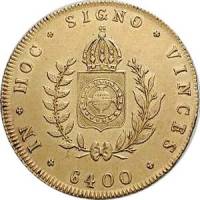 (№1832km387.2) Монета Бразилия 1832 год 6,400 Reacute;is