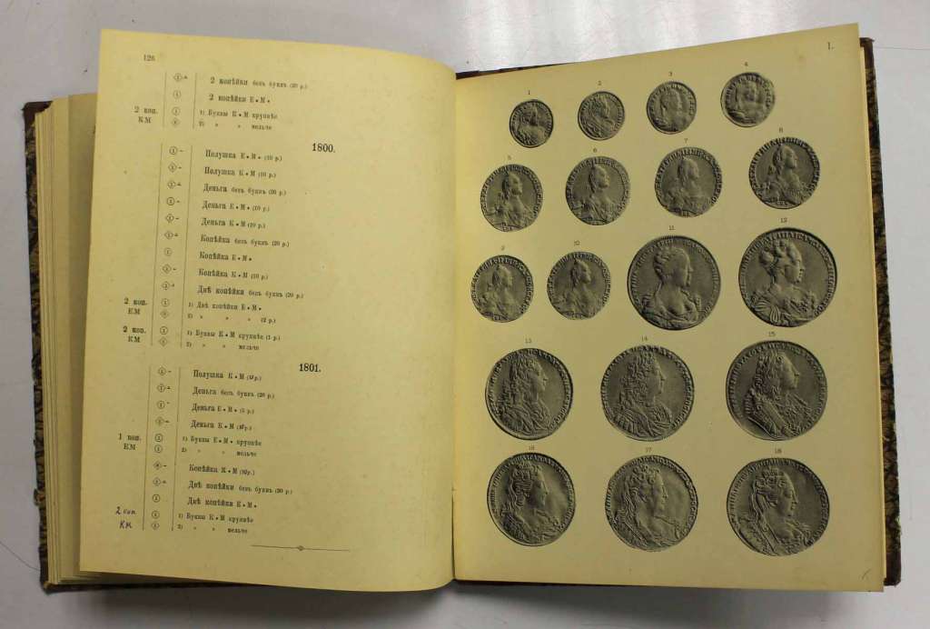 Книга &quot;Русские монеты с 1801-1915 г.г. (2 тома)&quot; 1904 А. Ильин, гр. И. Толстой, Хр. Гиль, М. Гаршин 