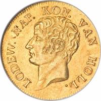 (№1809km38) Монета Нидерланды 1809 год 1 Dukat (Луи Наполеон)