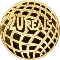 Монета Бразилия 1994 год 20     Биметалл (Платина - Золото)  UNC