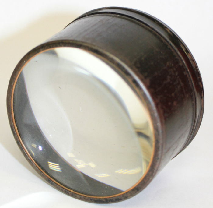 Увеличительное стекло, лупа, диаметр 70 мм (2 линзы), СССР (см. фото)