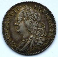 () Монета Великобритания 1746 год 6000  ""   Биметалл (Серебро - Ниобиум)  AU