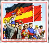 (1969-078) Марка Германия (ГДР) "Демонстрация"    ГДР 20 лет III Θ
