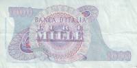 (№1965P-96d.1) Банкнота Италия 1965 год "1,000 Lire" (Подписи: Carli and Febbraio)