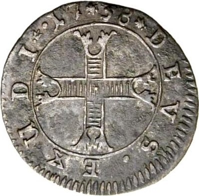 (№1738km26 (appenzell)) Монета Швейцария 1738 год 1 Bluzger