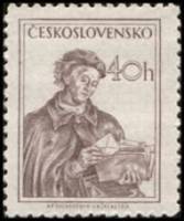 (1954-031) Марка Чехословакия "Почтальон"    Профессии (Стандартный выпуск) III Θ