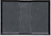 Обложка для проездного, Натуральная блестящая кожа, Черная №1