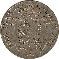 (№1847km135(geneva)) Монета Швейцария 1847 год 25 Centimes