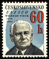 1976-003 Марка Чехословакия В. Пик   Личности I Θ