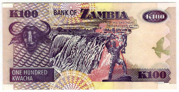 () Банкнота Замбия 2005 год 100  &quot;&quot;   UNC