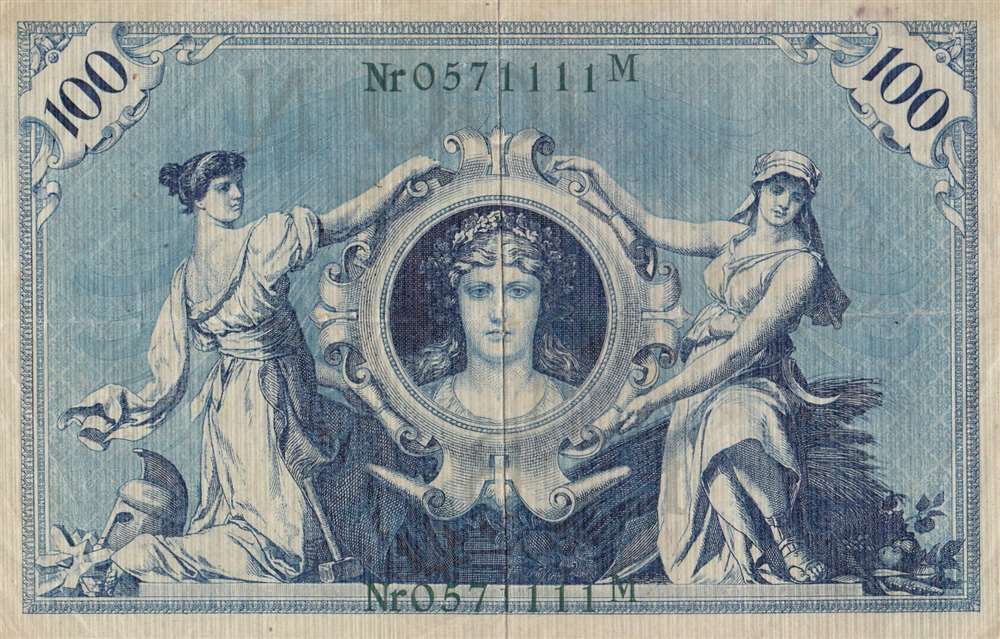 100 марок 1908 год Германия