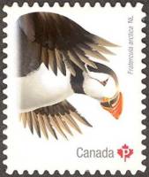 Марка из набора Канада 2016 год "Fratercula arctica в НЛ", Гашеная