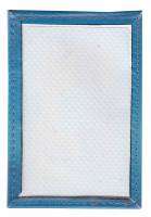 Обложка для проездного (Полимер) Принт "Черный и белый котята обнимаются хвостиками", Голубой фон