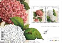 (№2016-231) Блок марок Канада 2016 год "Гортензии", Гашеный
