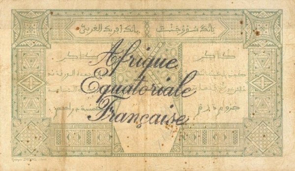 (№1923P-3 A) Банкнота Экваториальная Африка 1923 год &quot;25 Francs&quot;