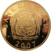 () Монета Остров Науру 2007 год 1 доллар ""   AU