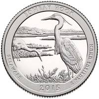 029p Монета США 2015 год 25 центов Бомбай-Хук  Медь-Никель  UNC