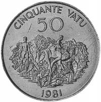() Монета Вануату 1981 год 50 вату ""   PROOF