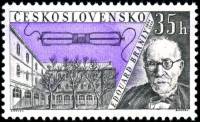 (1959-057) Марка Чехословакия "Э. Бранли"    Изобретатели III Θ