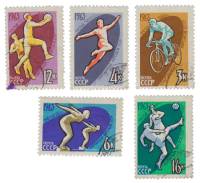1963-079-83 Серия Набор марок 5 шт СССР   III Спартакиада народов СССР II Θ