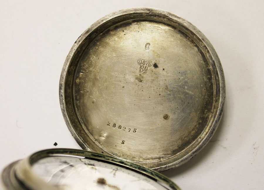 Часы карманные Gordon Watch, серебро 84, Англия, сер. 19 века, на реставрацию