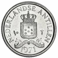 (№1970km10) Монета Ниделандские Антильские острова 1970 год 10 Cents