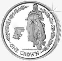 () Монета Остров Мэн 2005 год 1 крона ""   AU