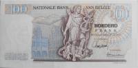 (№1966P-134a.6) Банкнота Бельгия 1966 год "100 Francs"