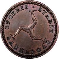 (№1786km9.1) Монета Остров Мэн 1786 год 1 Penny (Георг III)