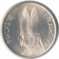 () Монета Ватикан 1966 год 500  ""   Биметалл (Серебро - Ниобиум)  UNC