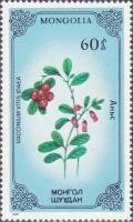 (1985-035) Марка Монголия "Брусника"    Растения III Θ