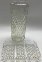 Блюдо + ваза стекло СССР