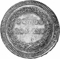(№1799km11 (Roman)) Монета Италия 1799 год 1 Scudo