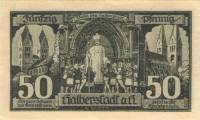 (№1921) Банкнота Германия 1921 год "50 Pfennig"