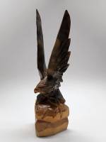 Статуэтка Орел с поднятыми крыльями дерево СССР высота 31 см