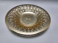 Фруктовница Сухарница металл СССР 25,5 х 3,5 см.