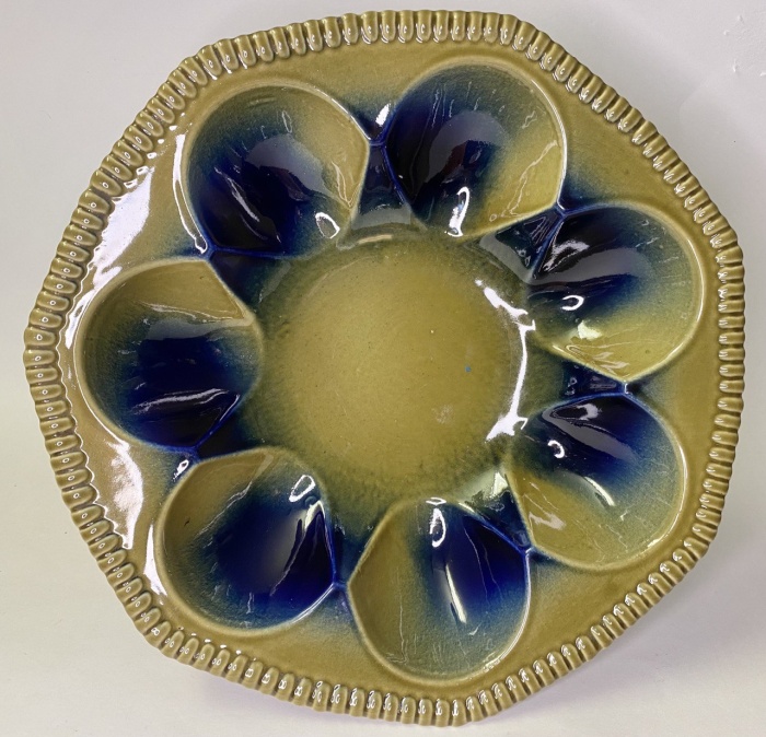 Блюдо Пасхальное керамика Стройфаянс СССР есть скол 