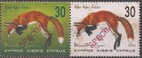(№2004-1043) Лист марок Кипр 2004 год "Рыжая Лиса Vulpes vulpes ССП indutus", Гашеный