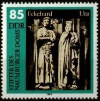 (1983-054) Марка Германия (ГДР) "Фигуры (4)"    Наумбургский собор II Θ