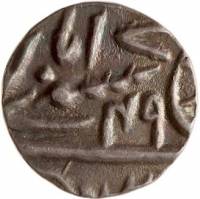 (№1779km33) Монета Индия 1779 год ⅛ Rupee (Шах Алам II в)