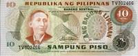 (1978) Банкнота Филиппины 1978 год 10 песо "Аполинарио Мабини"   UNC