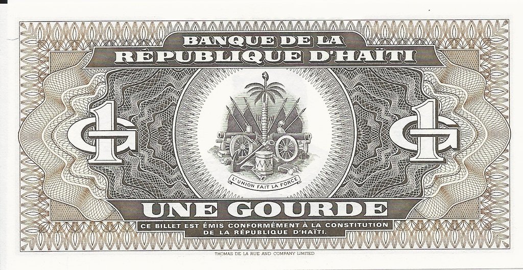  Банкнота Гаити 1993 год 1     UNC