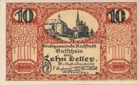 (№1920) Банкнота Австрия 1920 год "10 Heller"