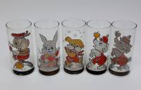 Набор рюмок, стекло, 5 шт., СССР(сост. на фото)