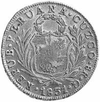 (№1840km138.4) Монета Филиппины 1840 год 8 Reales