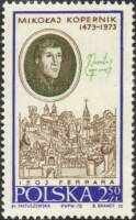 (1970-031) Марка Польша "Феррара"   500 лет со дня рождения Н. Коперника III Θ