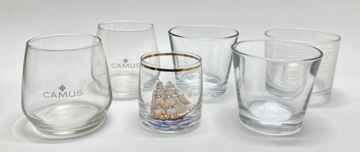 Стаканы для виски, кальяна, стекло, 6 шт