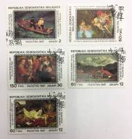 --  Набор марок Мадагаскар 5 шт.  Гашёные , III Θ